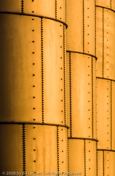 Silos at Sunset, Palouse, Washington